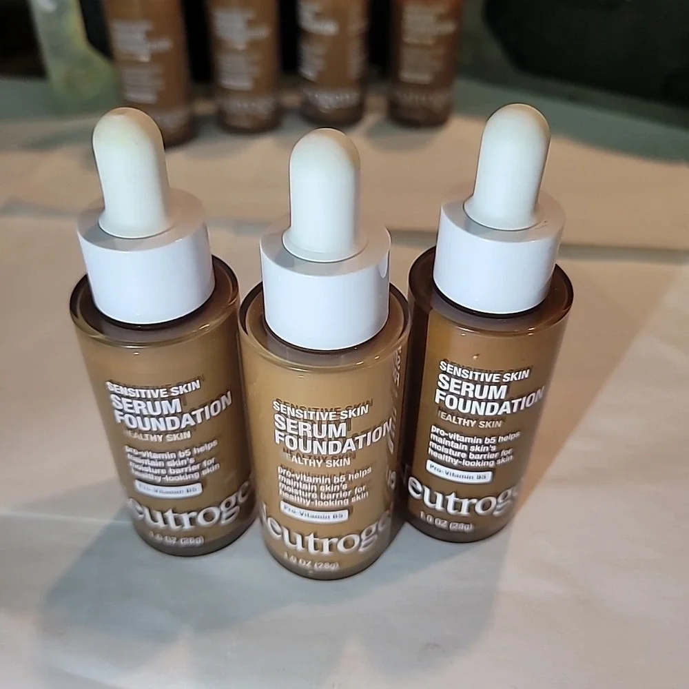 3‎ Pk: Neutrogena Healthy Skin Sensitive Serum Foundation 1oz Deep 01 02 Medium